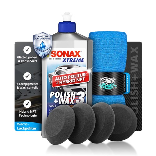 Sonax polish wax 500ml set - polish+wax, 3